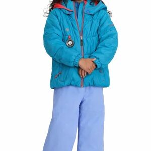 Obermeyer I-Grow Girls Winter Ski Jacket Size 5 – Blue & Pink  Compass Hood
